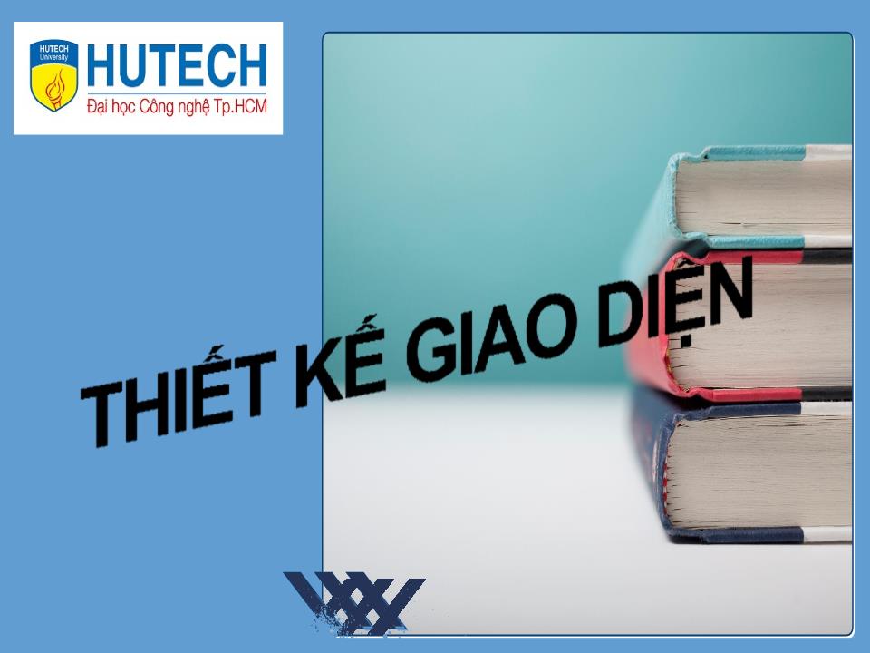 Bài giảng Công nghệ phần mềm - Thiết kế giao diện trang 1