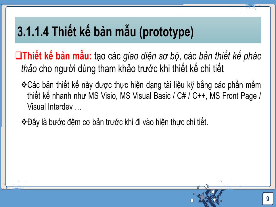 Bài giảng Công nghệ phần mềm - Thiết kế phần mềm trang 9