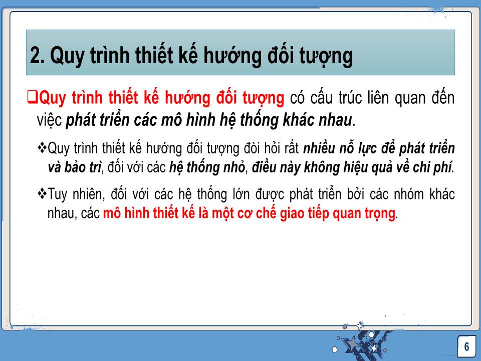 Bài giảng Công nghệ phần mềm - Thiết kế và hiện thực chương trình trang 6