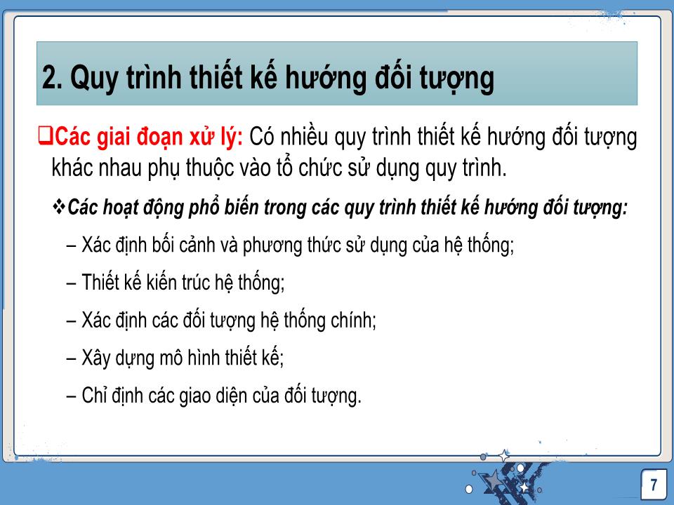 Bài giảng Công nghệ phần mềm - Thiết kế và hiện thực chương trình trang 7