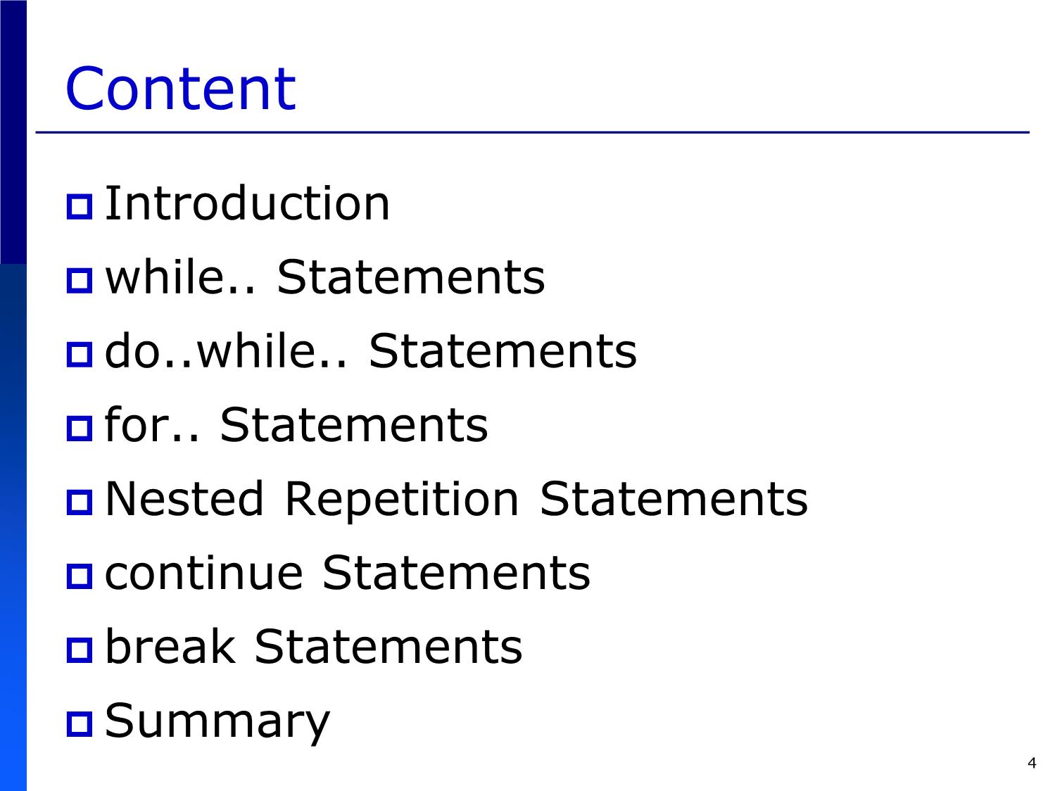 Bài giảng Introduction to Computer Programming (C language) - Chapter 5: Repetition Statements - Võ Thị Ngọc Châu trang 4