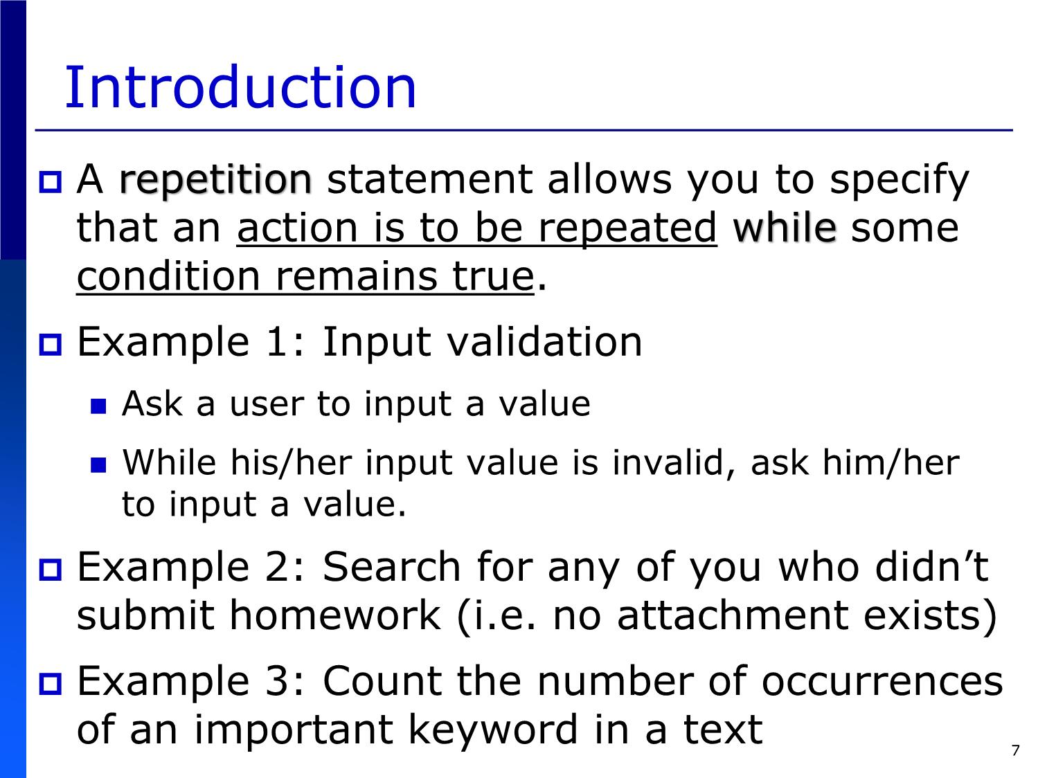 Bài giảng Introduction to Computer Programming (C language) - Chapter 5: Repetition Statements - Võ Thị Ngọc Châu trang 7