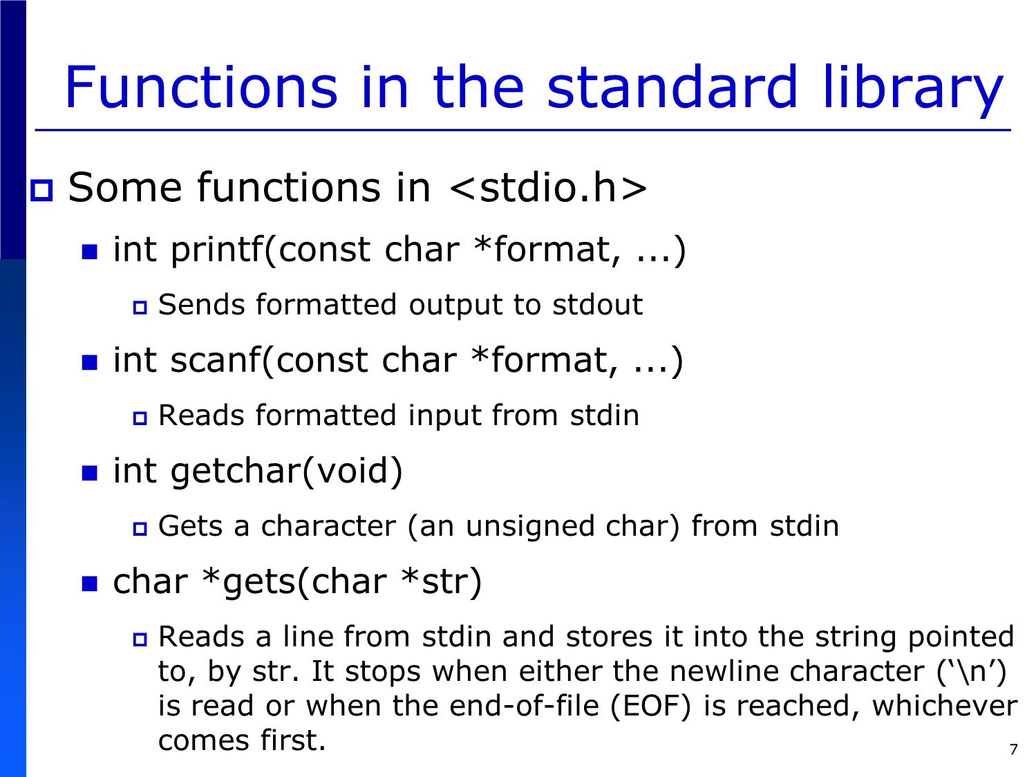 Bài giảng Introduction to Computer Programming (C language) - Chapter 6: Functions - Võ Thị Ngọc Châu trang 7