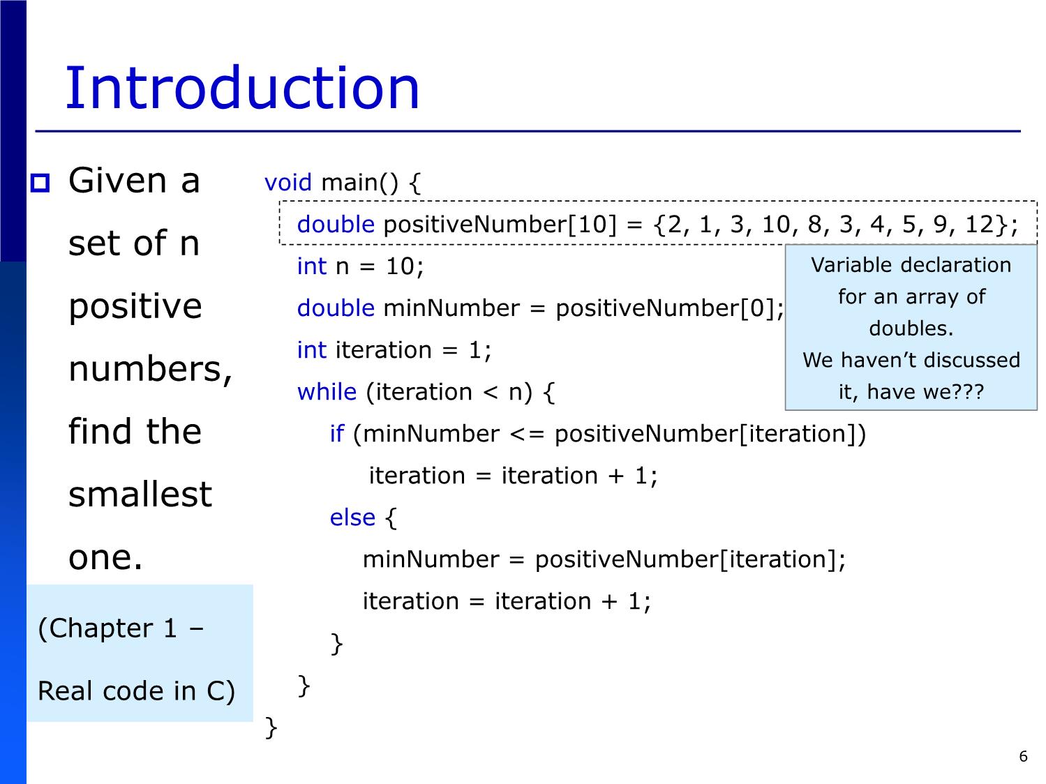 Bài giảng Introduction to Computer Programming (C language) - Chapter 7: Arrays - Võ Thị Ngọc Châu trang 6