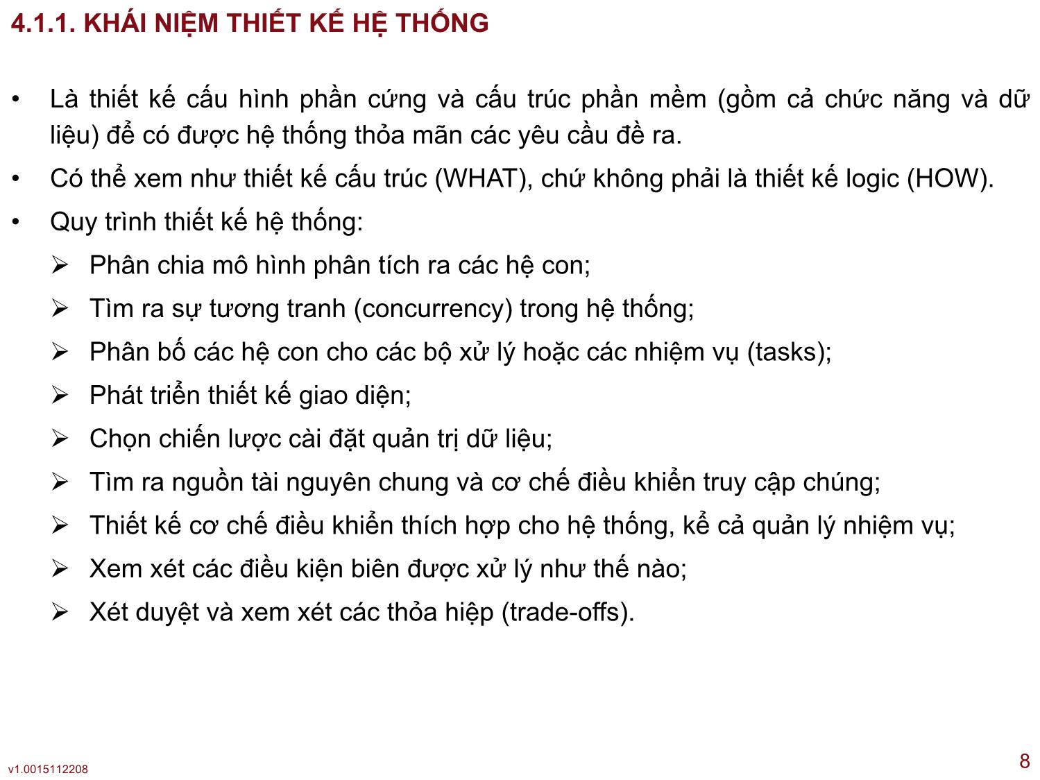 Bài giảng Công nghệ phần mềm ứng dụng - Bài 4: Thiết kế và lập trình - Thạc Bình Cường trang 8