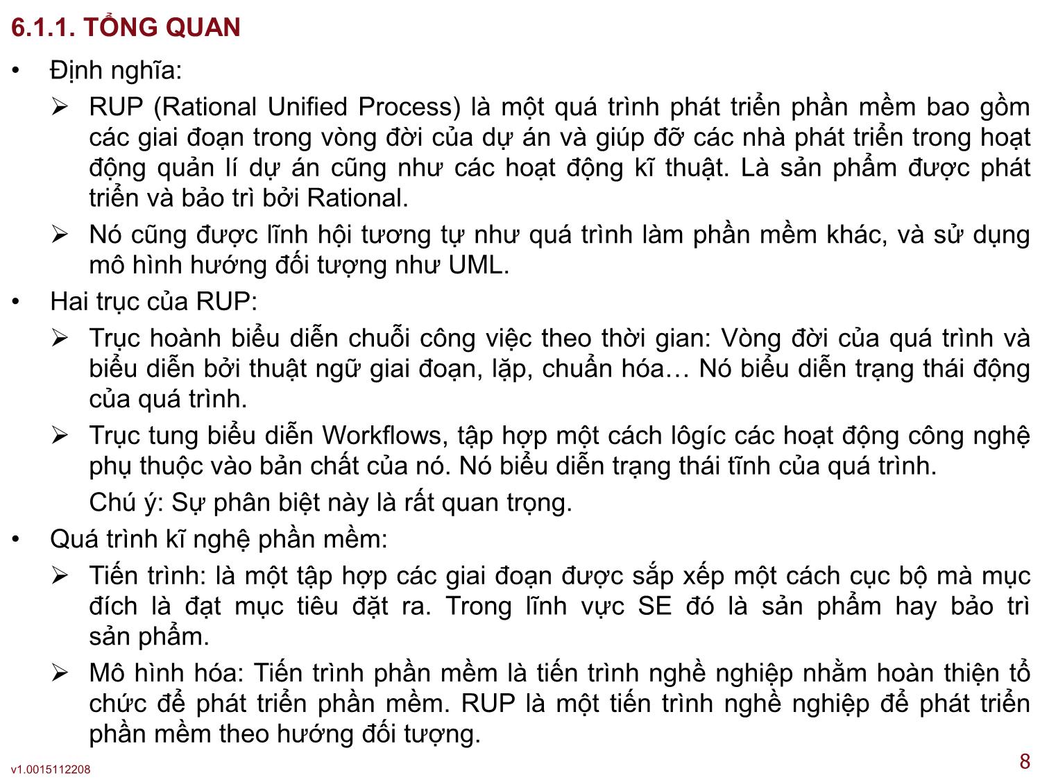 Bài giảng Công nghệ phần mềm ứng dụng - Bài 6: Chủ đề nâng cao trong công nghệ học phần mềm - Thạc Bình Cường trang 8