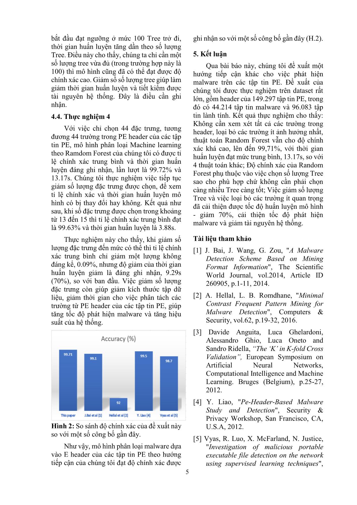 Phát hiện malware dựa trên header của tập tin PE sử dụng Machine learning trang 5