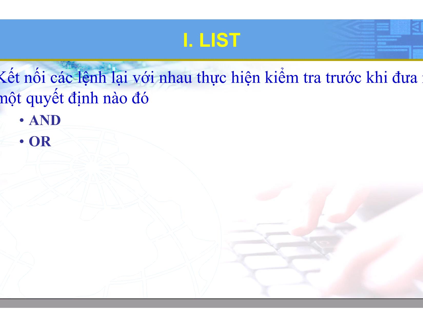 Bài giảng Hệ điều hành Linux - Chương 8: Lập trình Shell nâng cao - Lương Minh Huấn trang 3