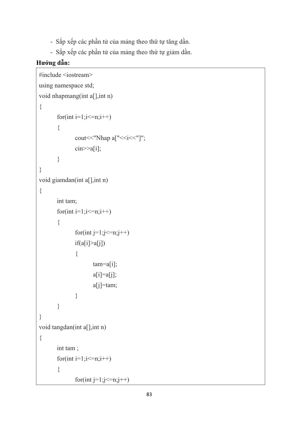 Tài liệu học tập môn Thực tập lập trình cơ bản (Phần 2) trang 8