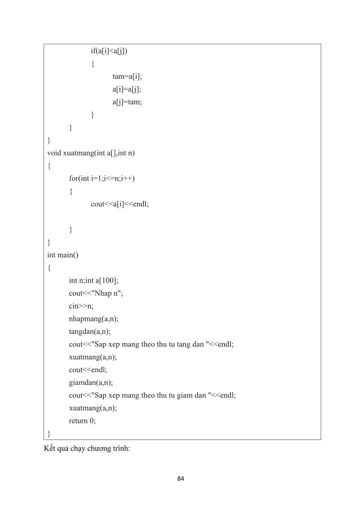 Tài liệu học tập môn Thực tập lập trình cơ bản (Phần 2) trang 9
