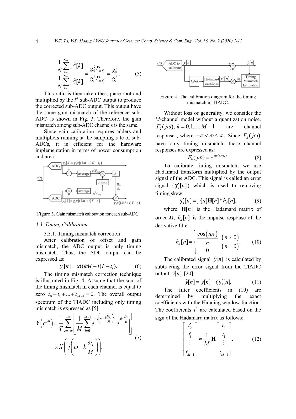 Combined power ratio calculation, hadamard transform and lms - Based calibration of channel mismatches in time - interleaved adcs trang 4