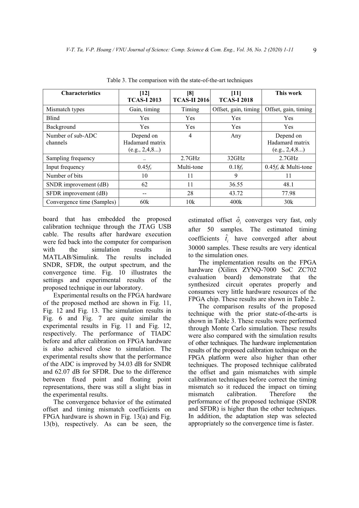 Combined power ratio calculation, hadamard transform and lms - Based calibration of channel mismatches in time - interleaved adcs trang 9