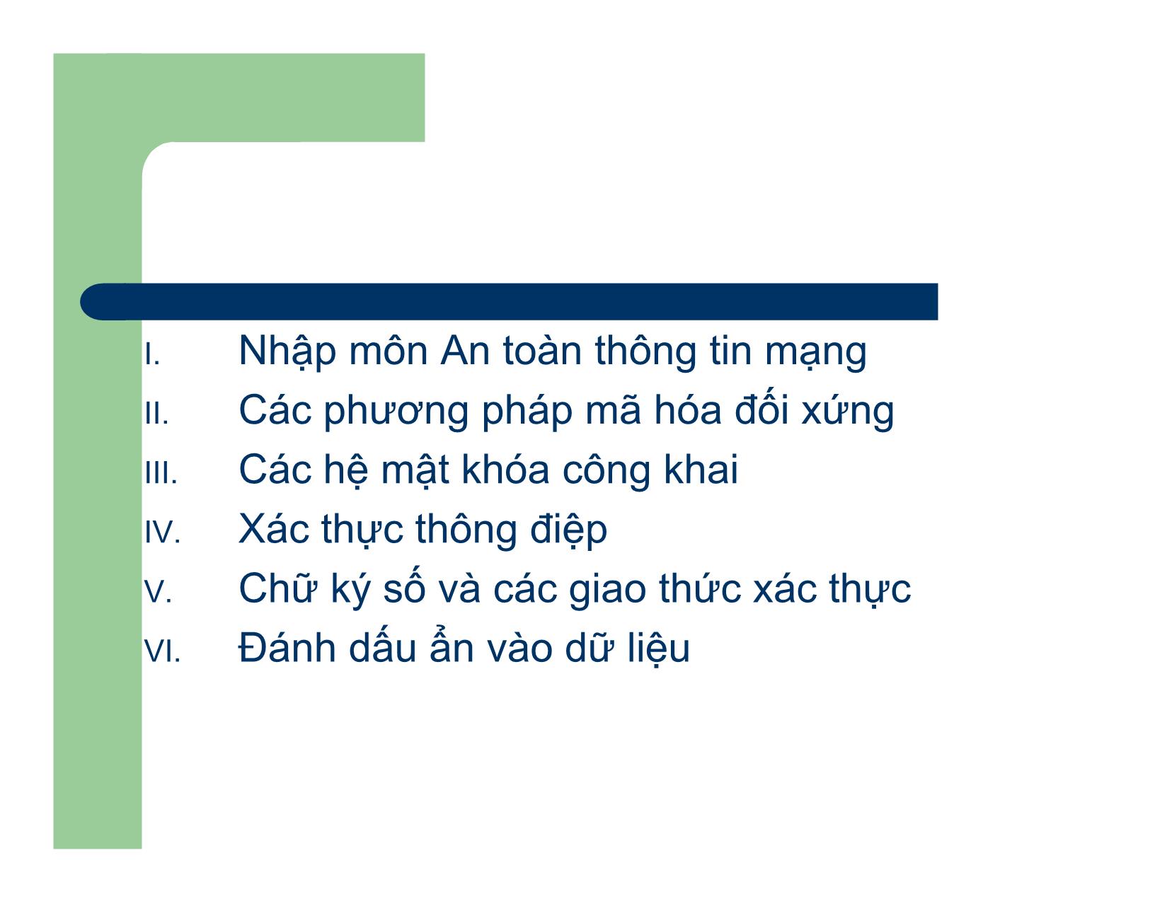 Bài giảng An toàn và An ninh thông tin - Chương I: Nhập môn - Nguyễn Linh Giang trang 2