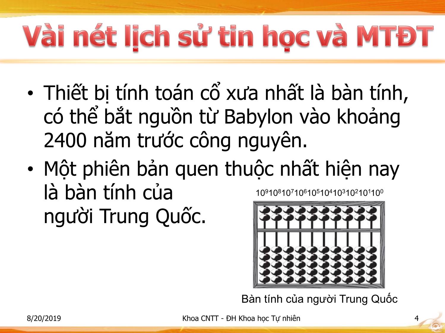 Bài giảng Nhập môn Công nghệ thông tin 1 - Chương 1: Tổng quan về công nghệ thông tin trang 4