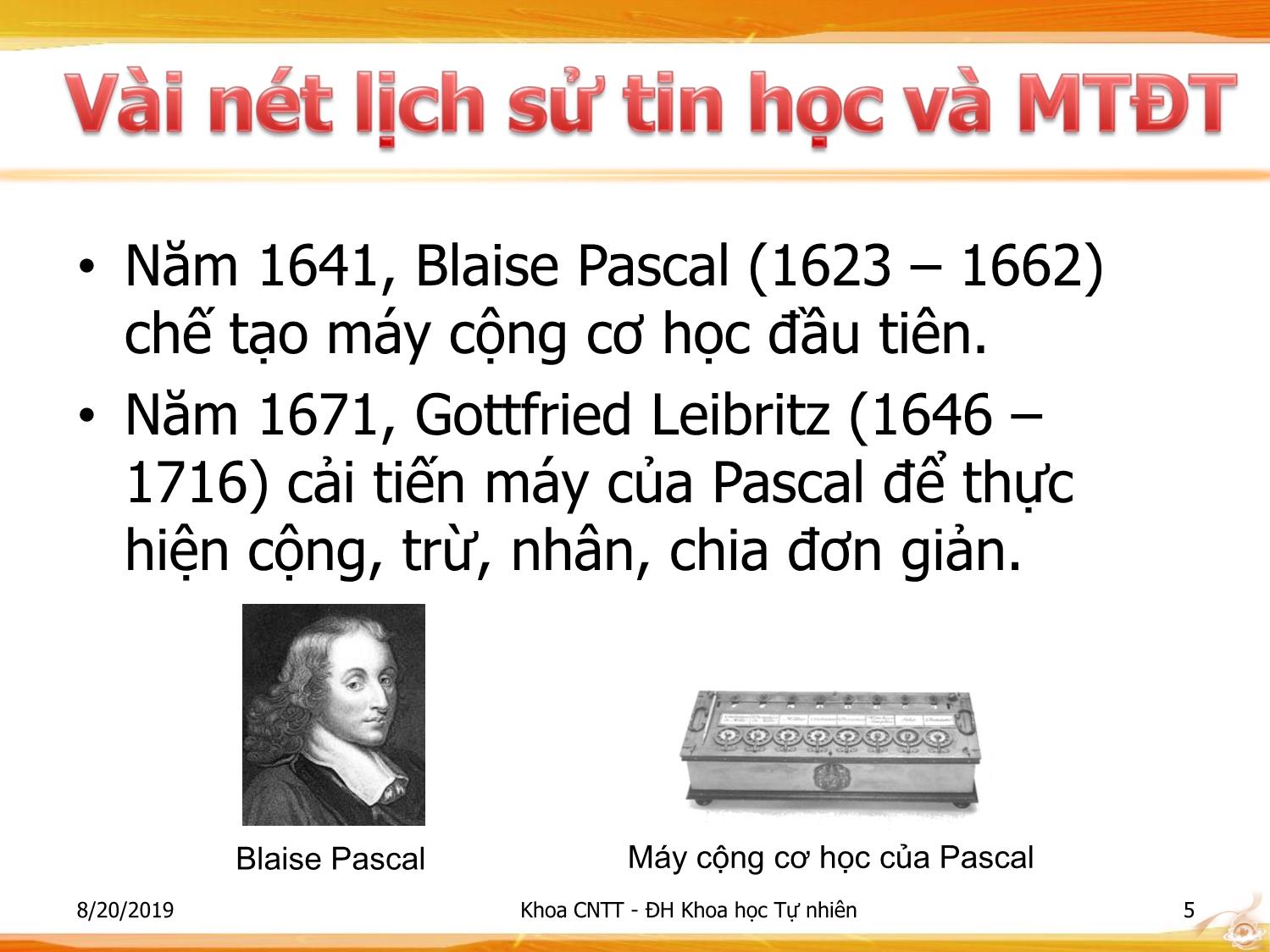 Bài giảng Nhập môn Công nghệ thông tin 1 - Chương 1: Tổng quan về công nghệ thông tin trang 5