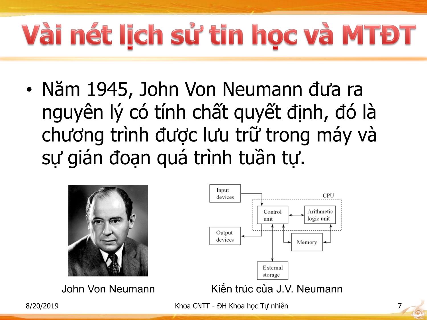 Bài giảng Nhập môn Công nghệ thông tin 1 - Chương 1: Tổng quan về công nghệ thông tin trang 7