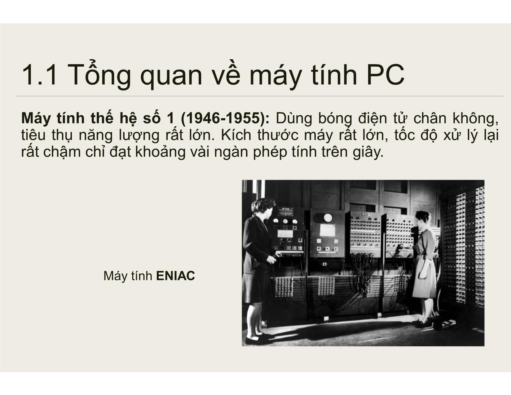 Bài giảng Bảo trì hệ thống - Chương 1: Tổng quan về PC và bảo trì các thiết bị máy tính - Nguyễn Lê Minh trang 9