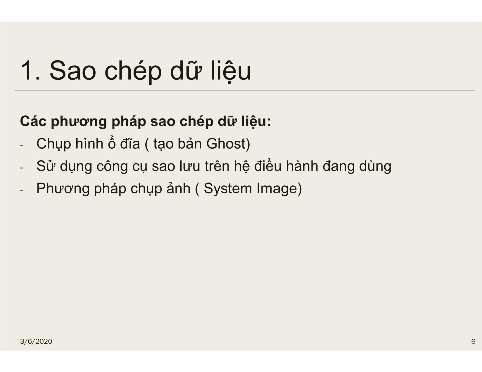 Bài giảng Bảo trì hệ thống - Chương 4: Cài đặt phần mềm - Nguyễn Lê Minh trang 6