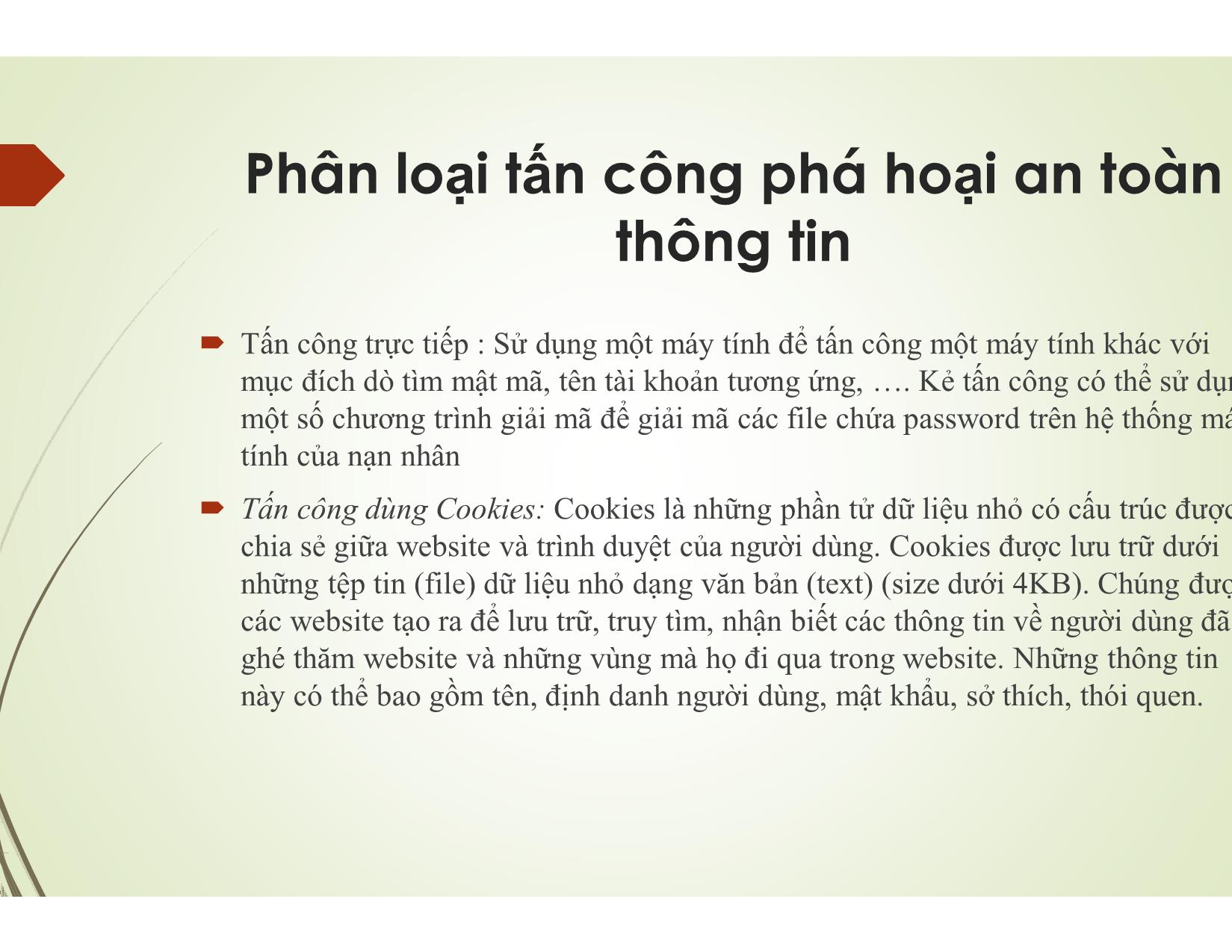 Bài giảng Bảo trì hệ thống - Chương 7: Các giải pháp an toàn thông tin và virus tin - Nguyễn Lê Minh trang 6