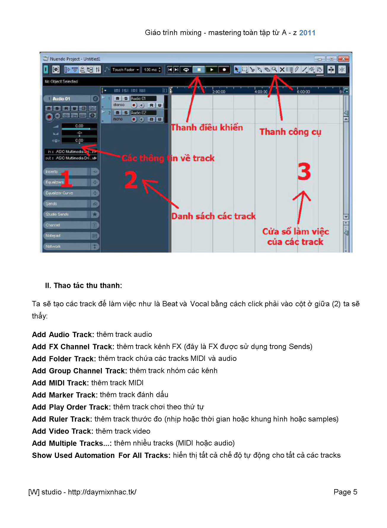 Giáo trình Mixing - Mastering toàn tập trang 5