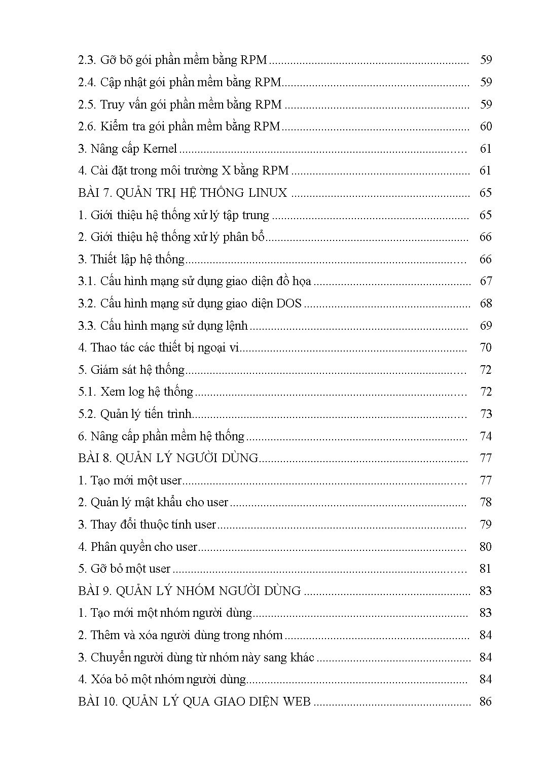 Giáo trình Mô đun Hệ điều hành Linux - Quản trị mạng trang 6