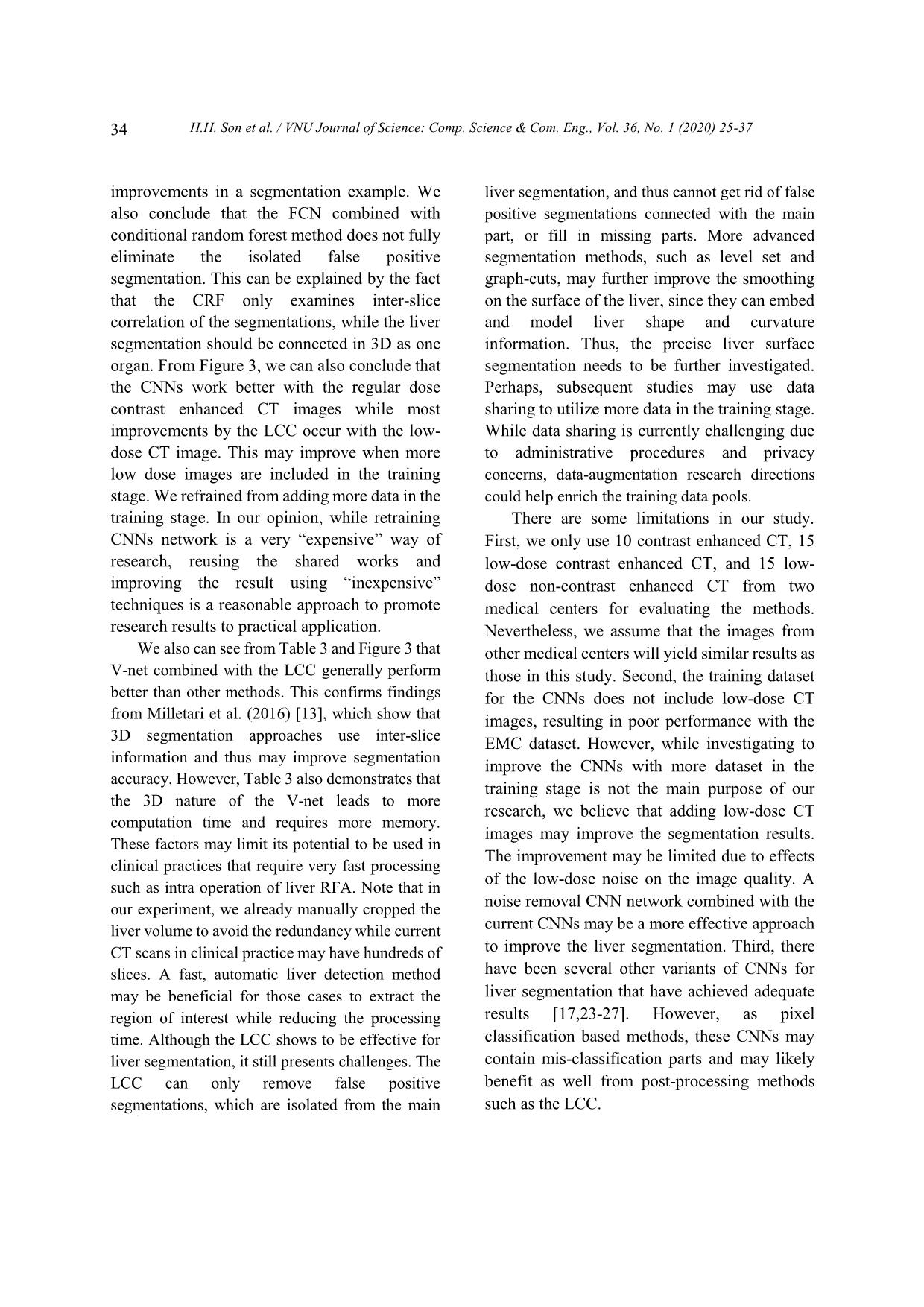 Liver segmentation on a variety of computed tomography (CT) images based on convolutional neural networks combined with connected components trang 10