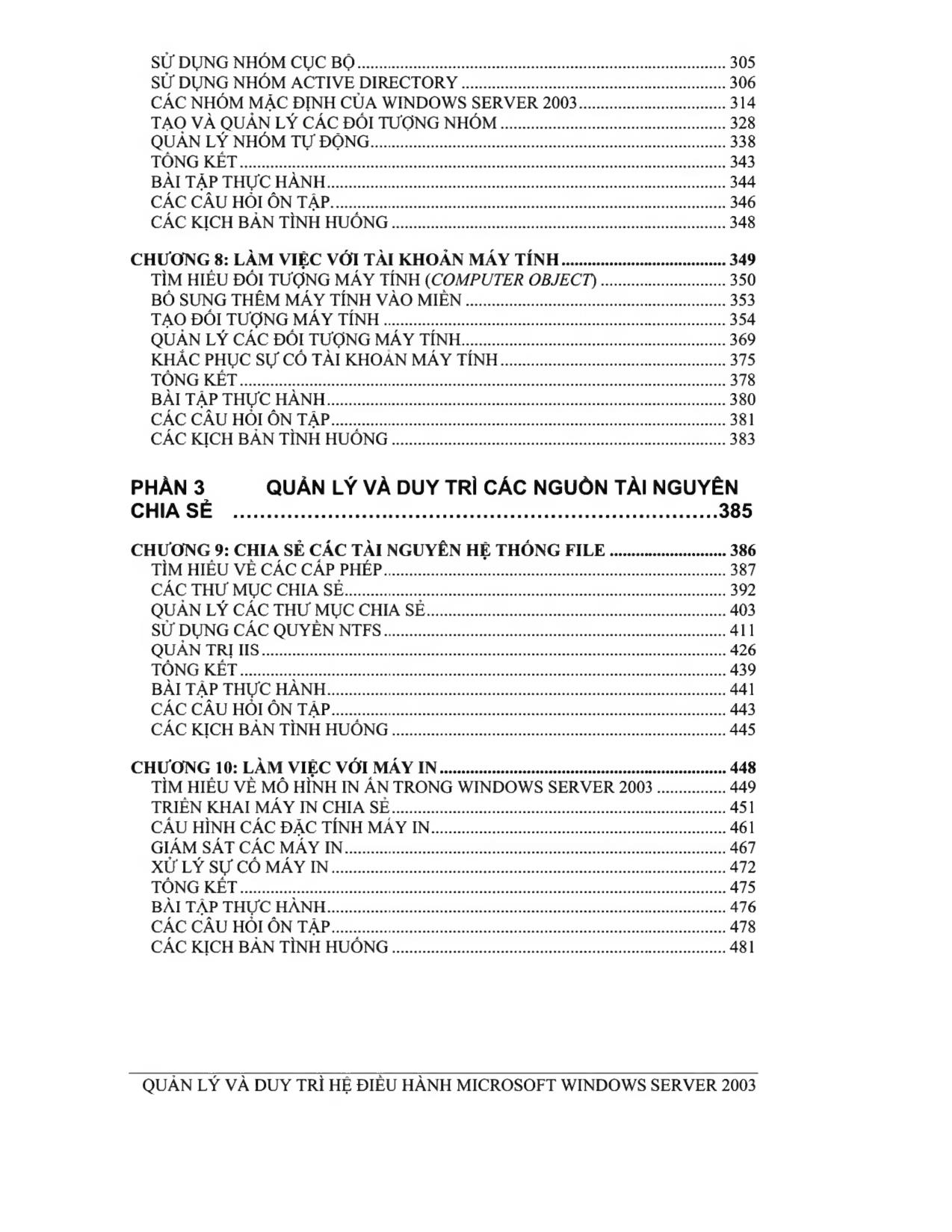 Giáo trình Quản lý và duy trì hệ điều hành Microsoft Windows Server 2003 (Phần 1) trang 4