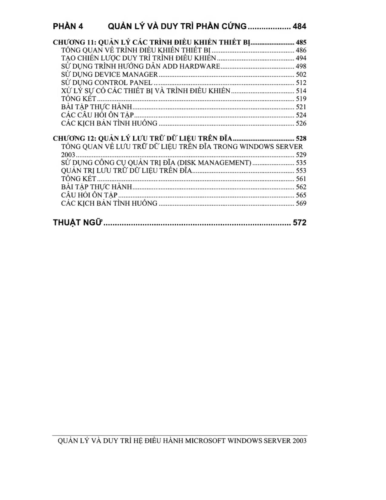 Giáo trình Quản lý và duy trì hệ điều hành Microsoft Windows Server 2003 (Phần 1) trang 5
