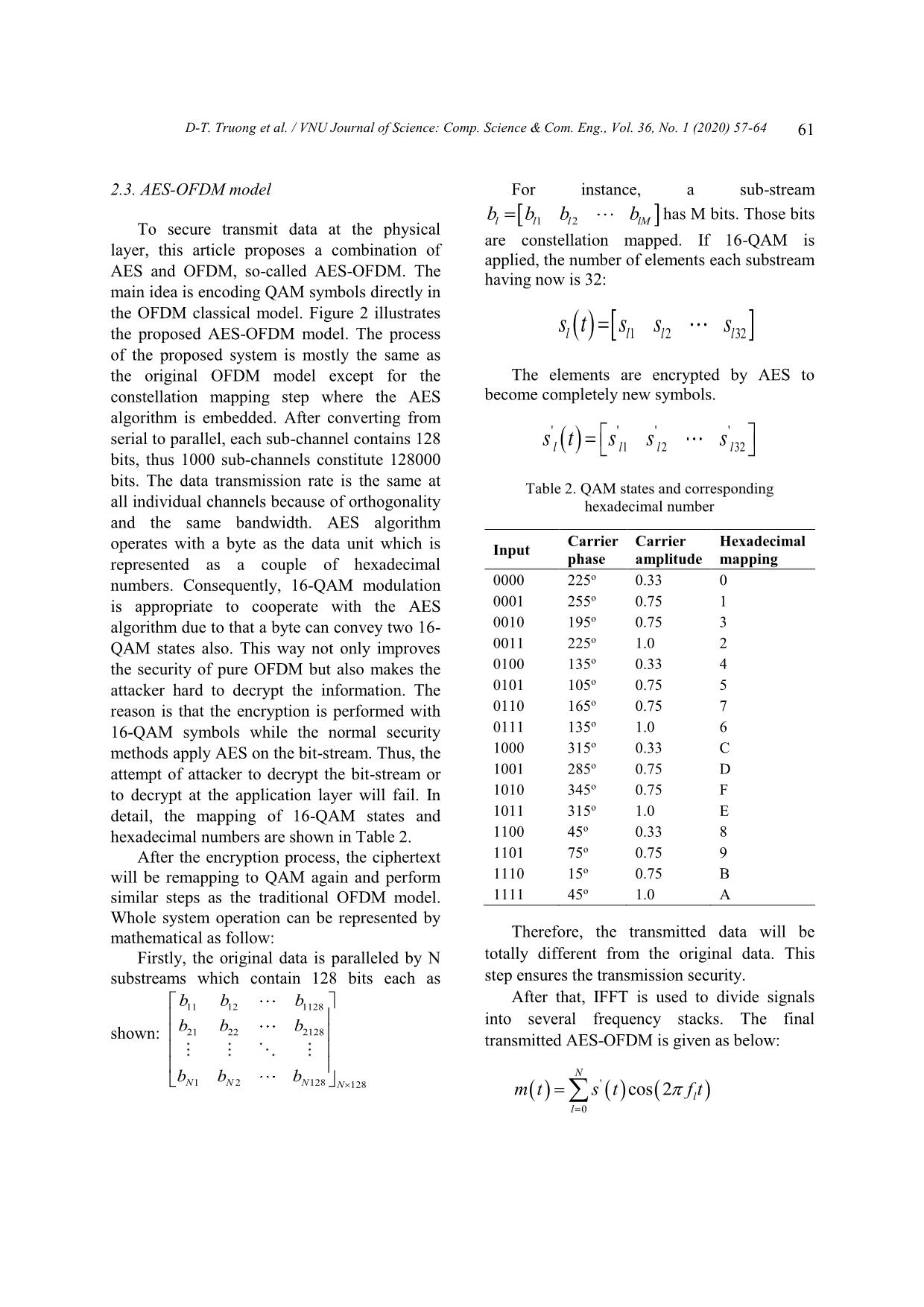 Performance of orthogonal frequency division multiplexing based advanced encryption standard trang 5