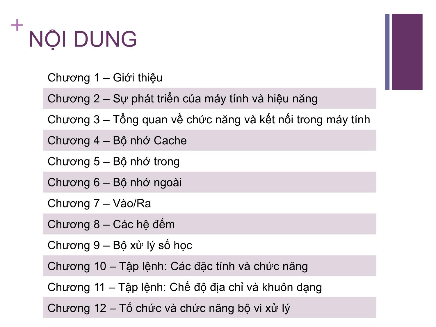 Bài giảng Kiến trúc máy tính - Chương 1: Giới thiệu - Nguyễn Hằng Phương trang 3