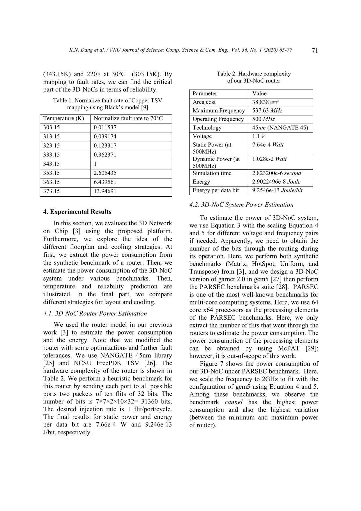 Thermal distribution and reliability prediction for 3D networks-on-chip trang 7