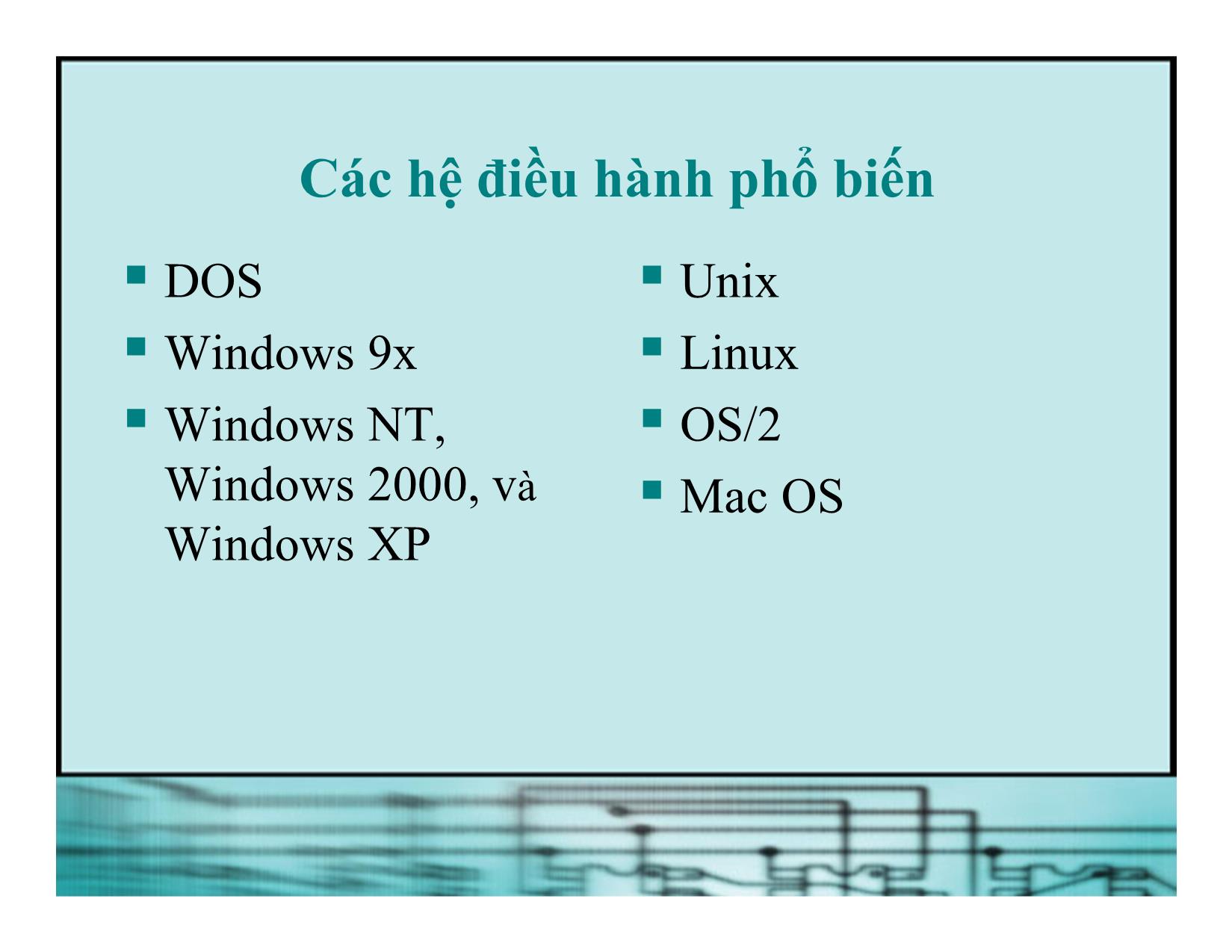 Bài giảng Kiến trúc máy tính - Chương 2: Giới thiệu Phần mềm của PC trang 7