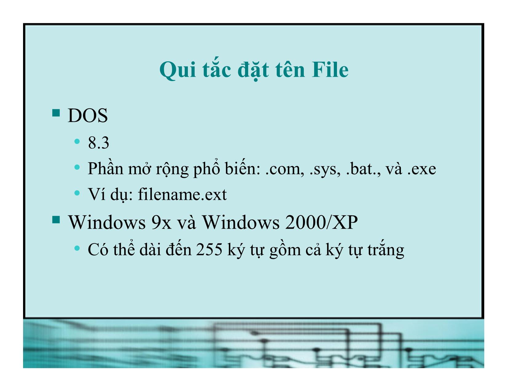 Bài giảng Kiến trúc máy tính - Chương 3: Khởi động PC về Dấu nhắc lệnh trang 10