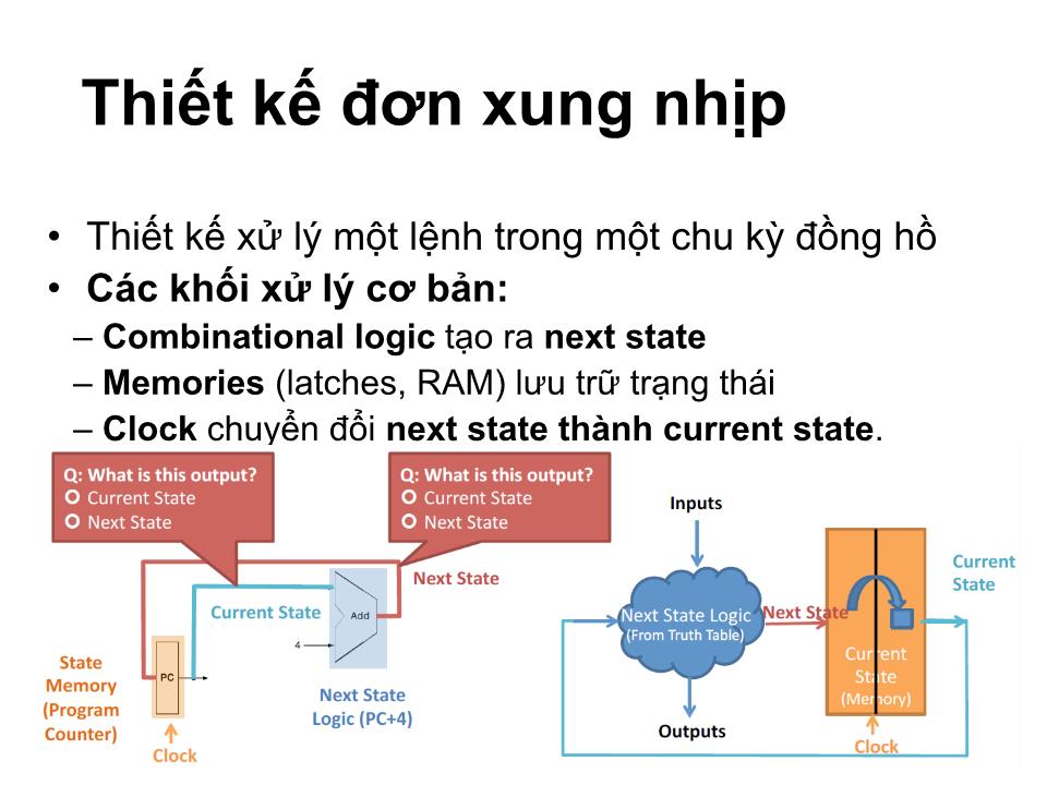 Bài giảng Kiến trúc máy tính - Chương 3: Bộ xử lý Khối điều khiển và Đường dữ liệu - Tạ Kim Huệ trang 7