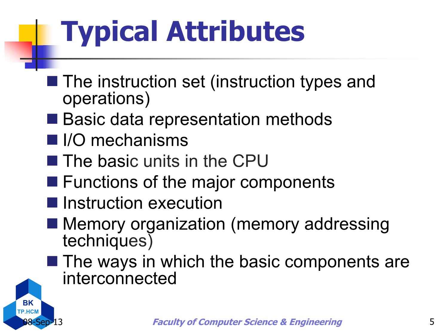 Bài giảng Computer architecture - Nguyễn Thanh Sơn trang 5