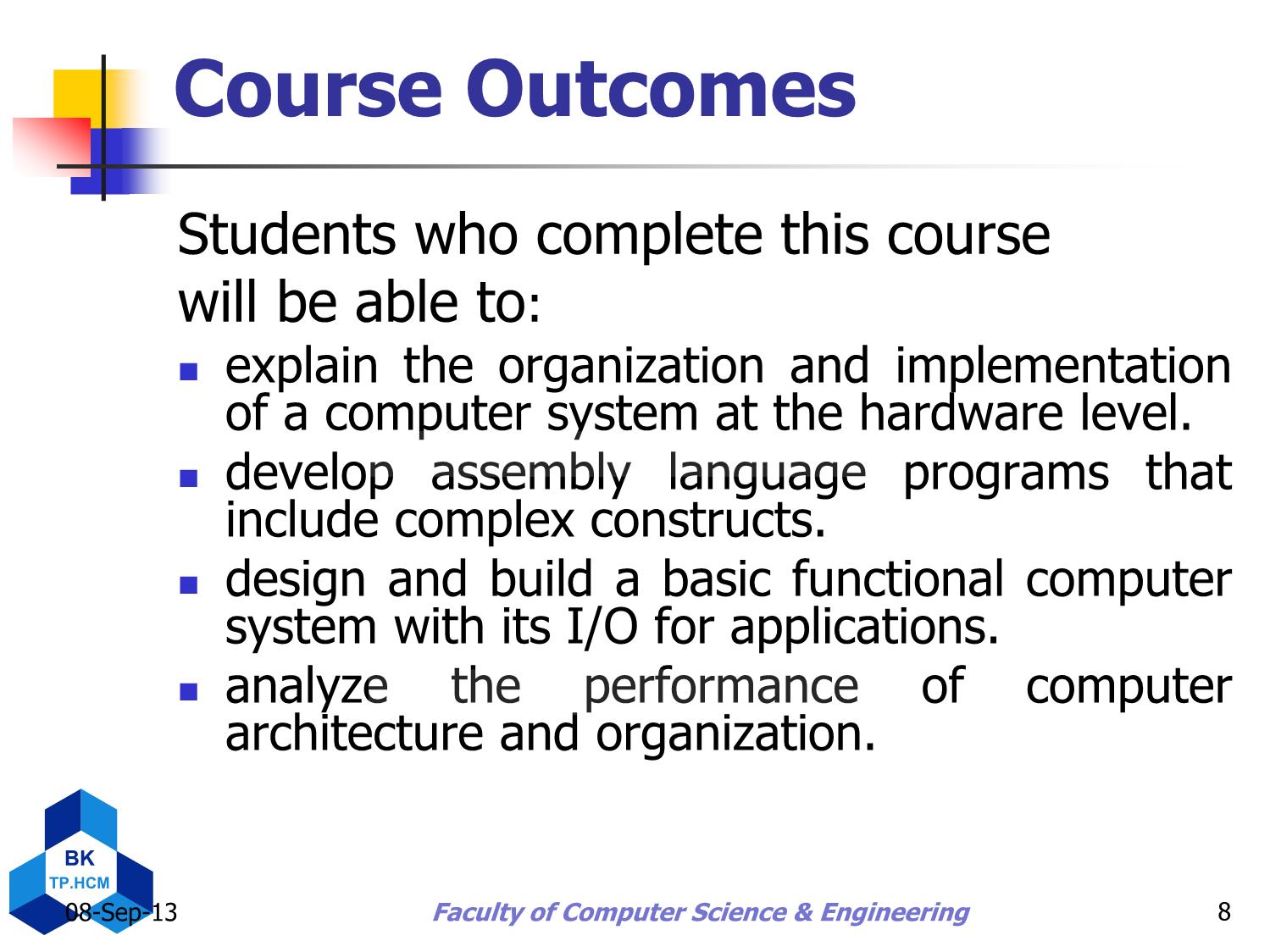 Bài giảng Computer architecture - Nguyễn Thanh Sơn trang 8