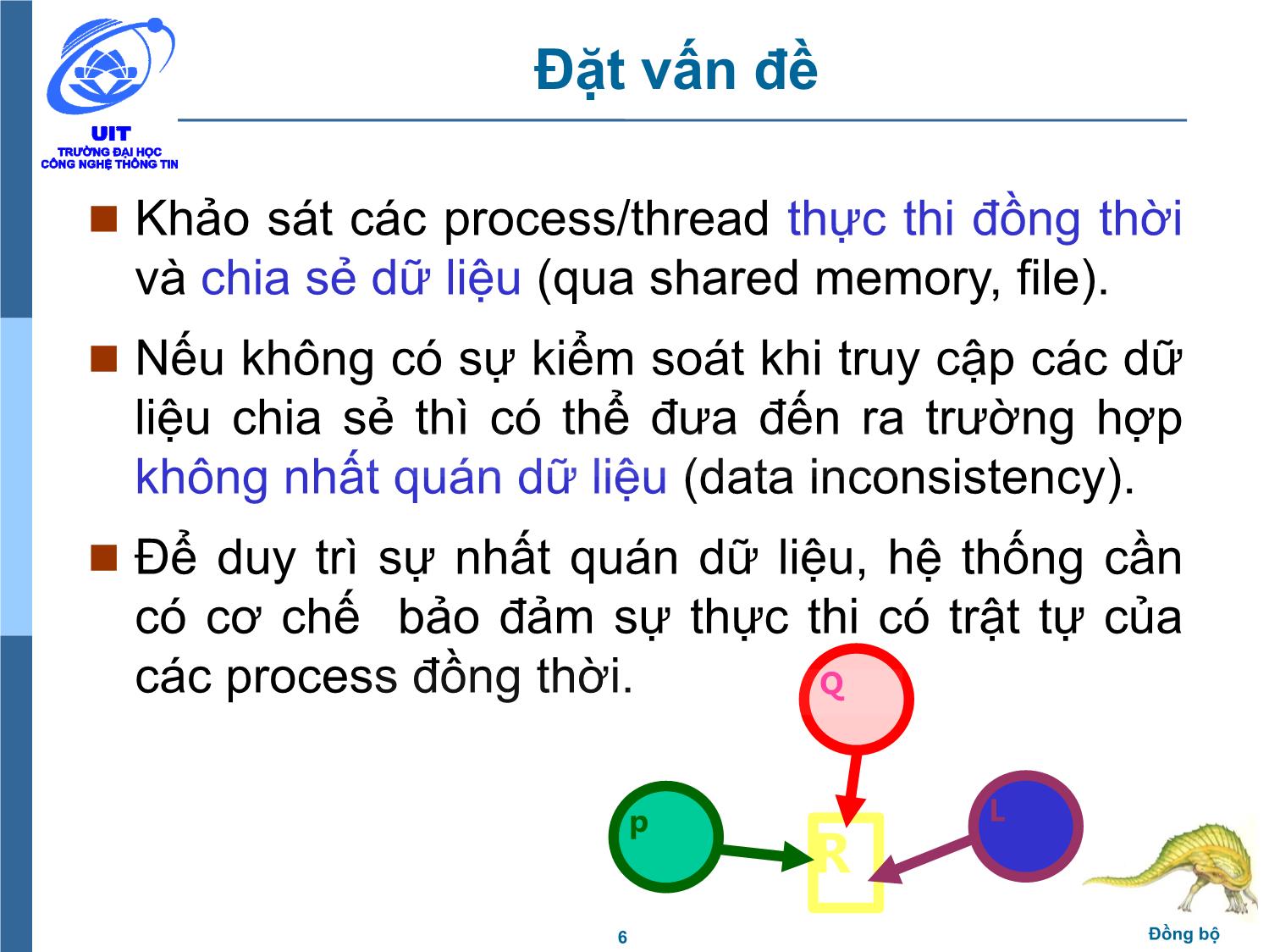 Bài giảng Hệ điều hành - Chương 5, Phần 1: Đồng bộ - Trần Thị Như Nguyệt trang 6