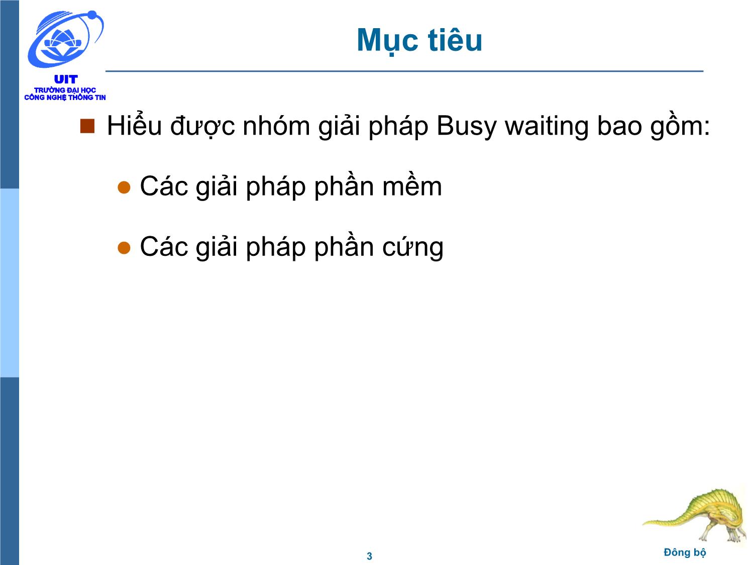 Bài giảng Hệ điều hành - Chương 5, Phần 2: Đồng bộ - Trần Thị Như Nguyệt trang 3