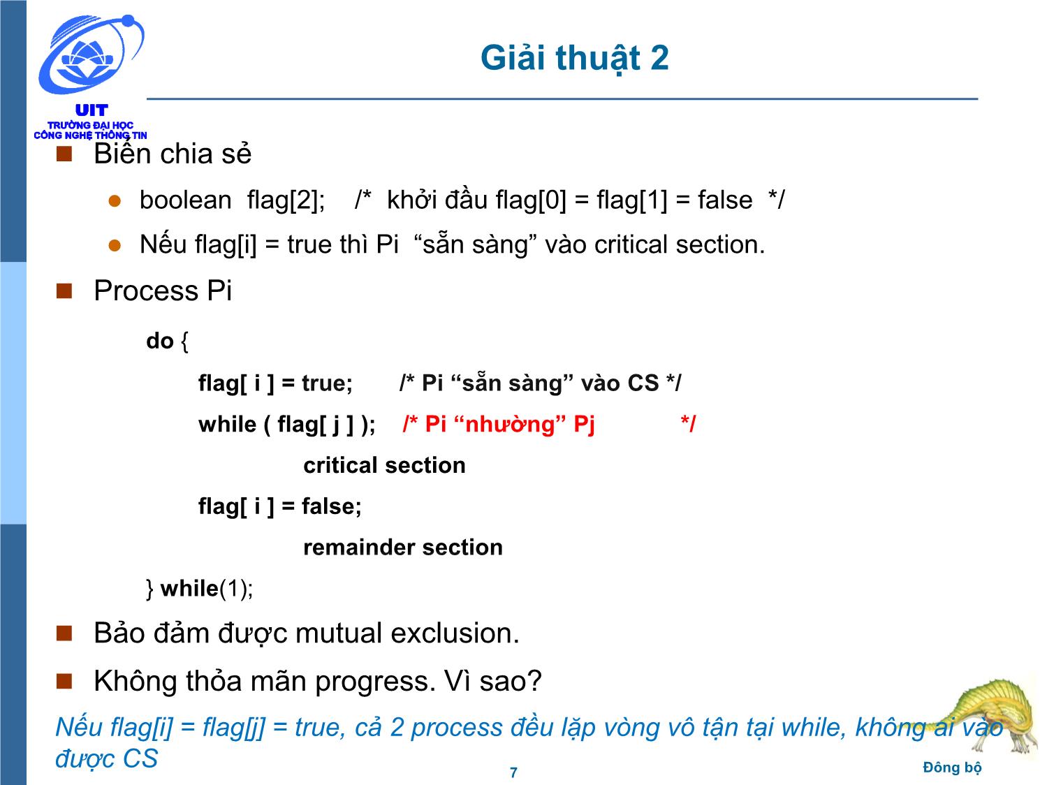 Bài giảng Hệ điều hành - Chương 5, Phần 2: Đồng bộ - Trần Thị Như Nguyệt trang 7