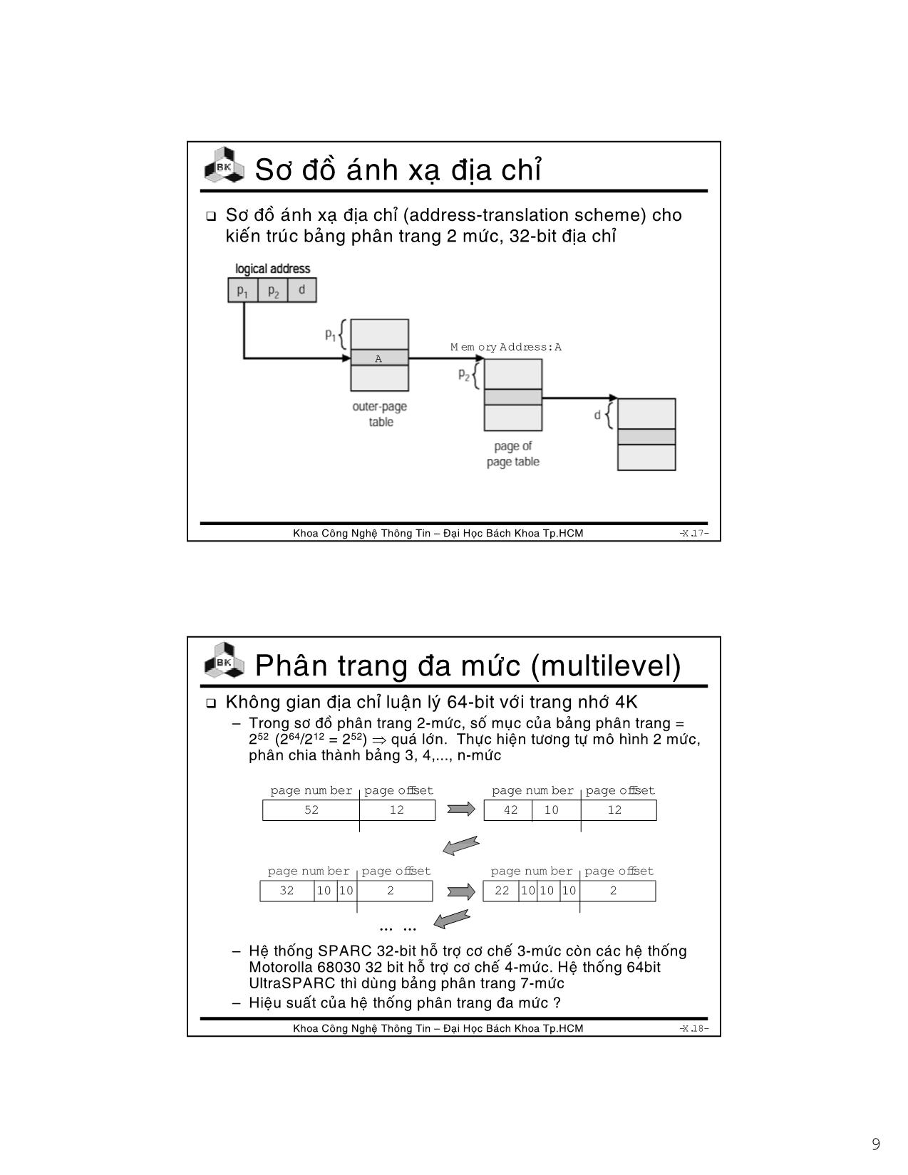 Bài giảng Hệ điều hành - Chương 7: Virtual memory - Lê Ngọc Minh trang 9