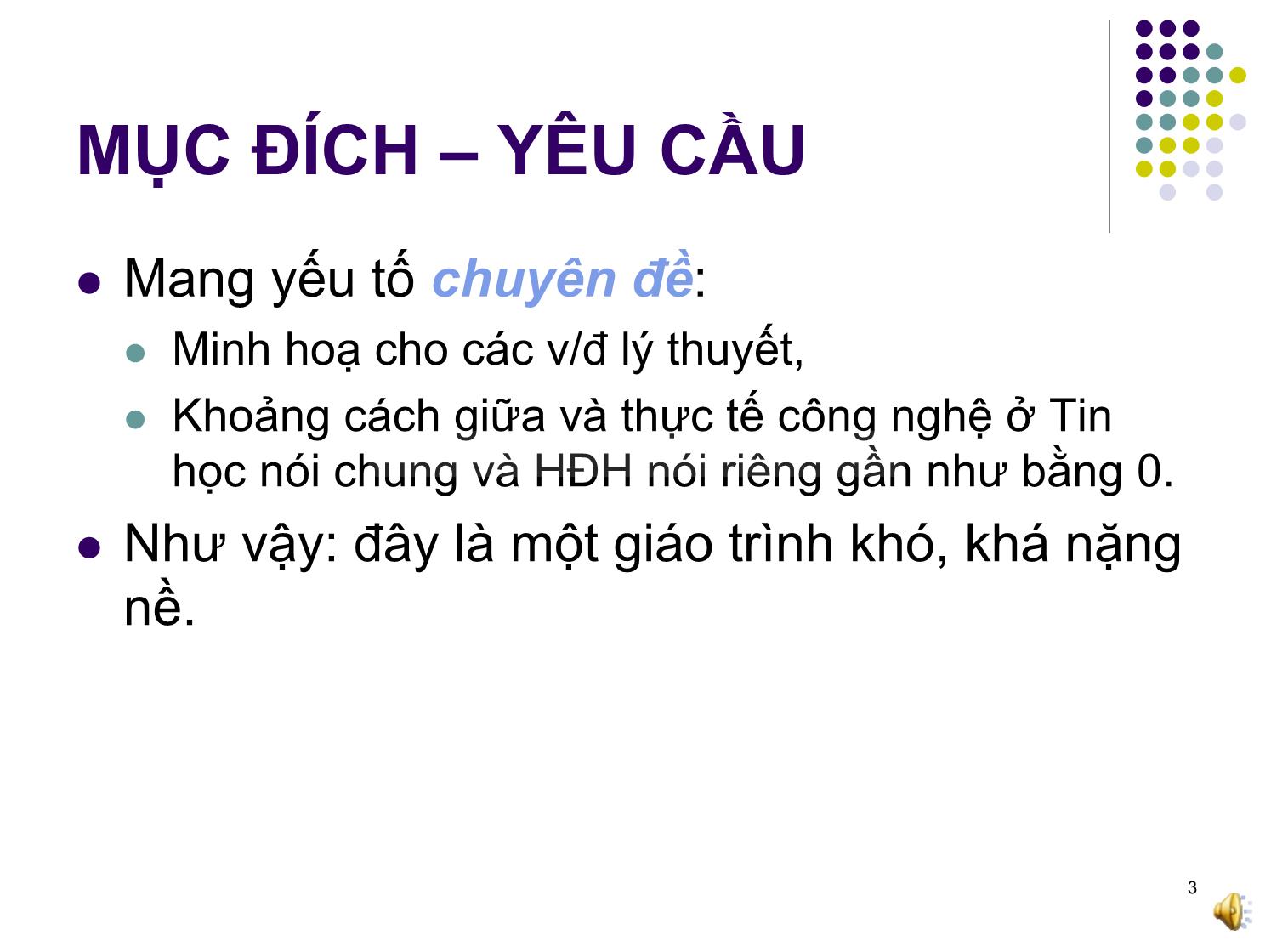 Bài giảng Hệ điều hành - Đỗ Tuấn Anh trang 3