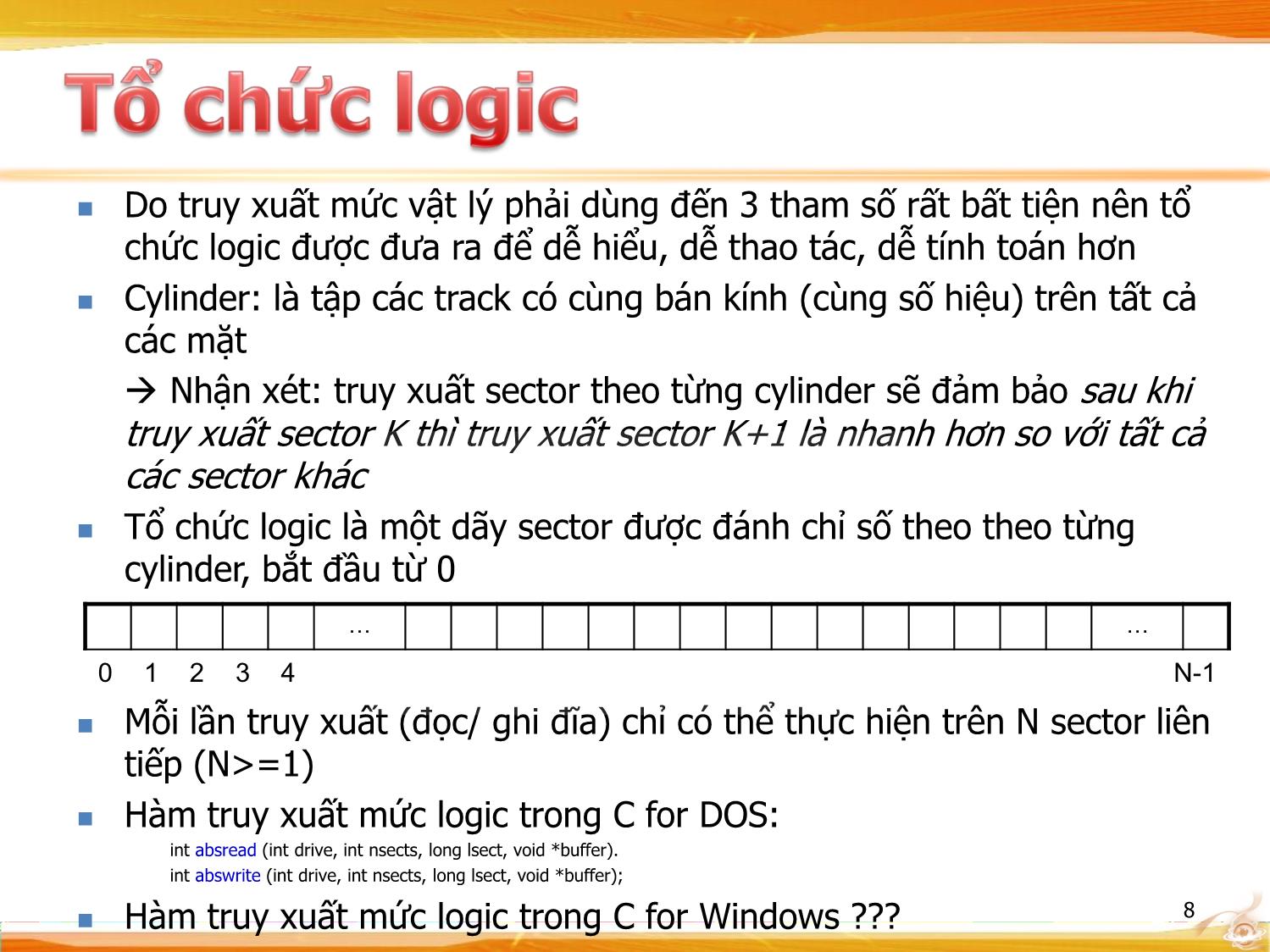 Bài giảng Hệ thống quản lý tập tin trang 8