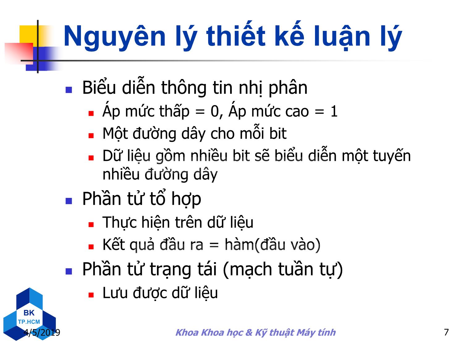 Bài giảng môn Kiến trúc máy tính - Chương 4: Bộ xử lý trang 7