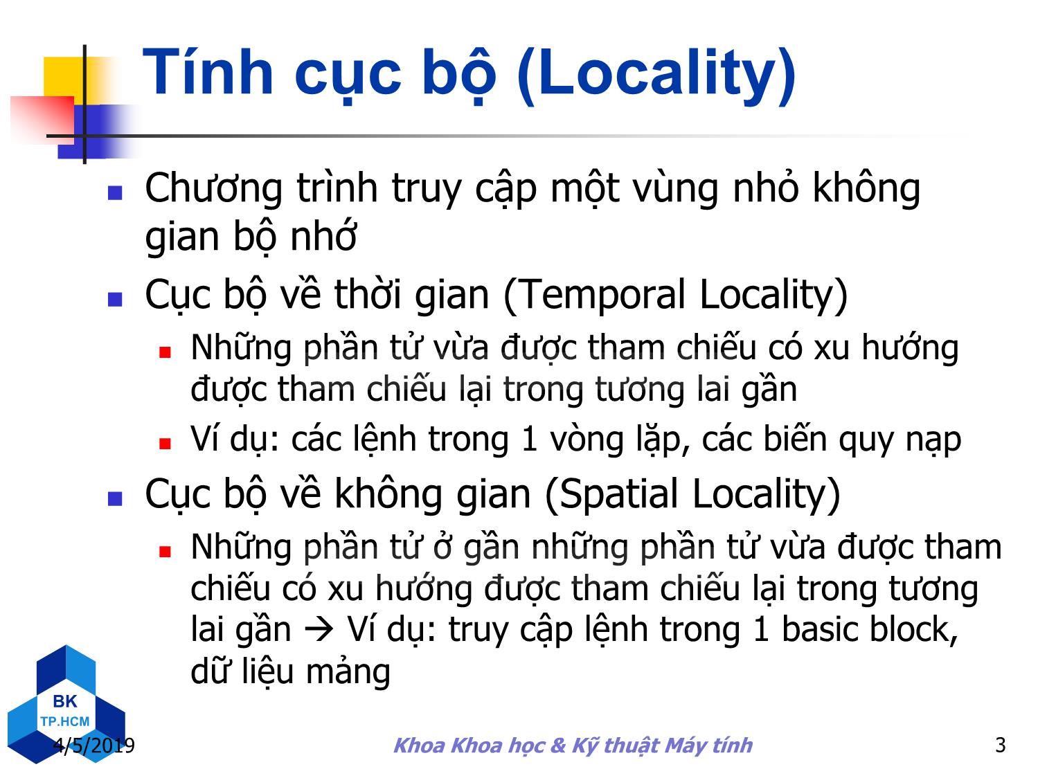 Bài giảng Kiến trúc máy tính - Chương 5: Tổ chức và cấu trúc bộ nhớ trang 3