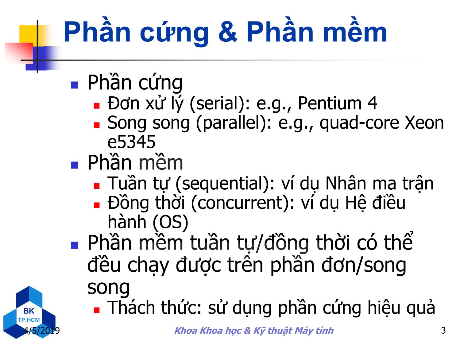 Bài giảng Kiến trúc máy tính - Chương 7: Đa lõi, đa xử lý và máy tính cụm trang 3