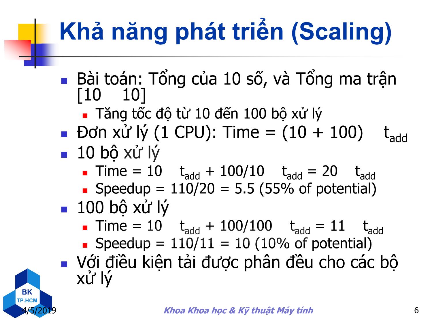 Bài giảng Kiến trúc máy tính - Chương 7: Đa lõi, đa xử lý và máy tính cụm trang 6