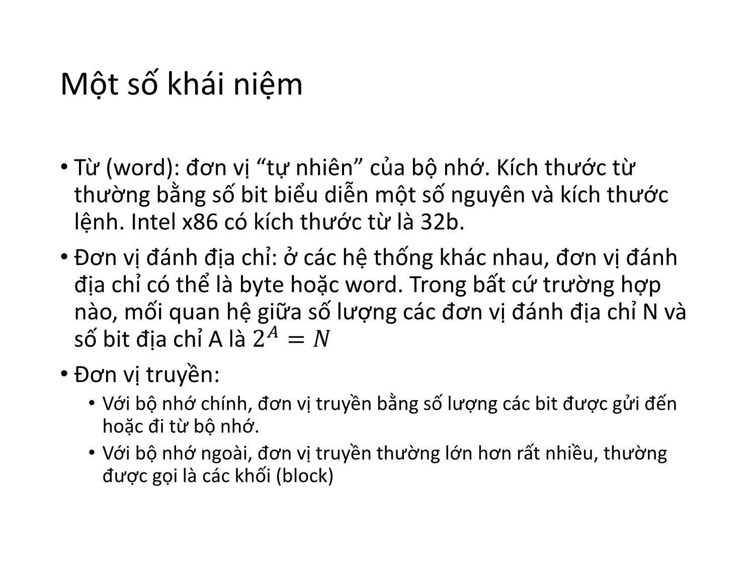 Bài giảng Kiến trúc máy tính - Chương 4: Bộ nhớ Cache - Nguyễn Thị Phương trang 2