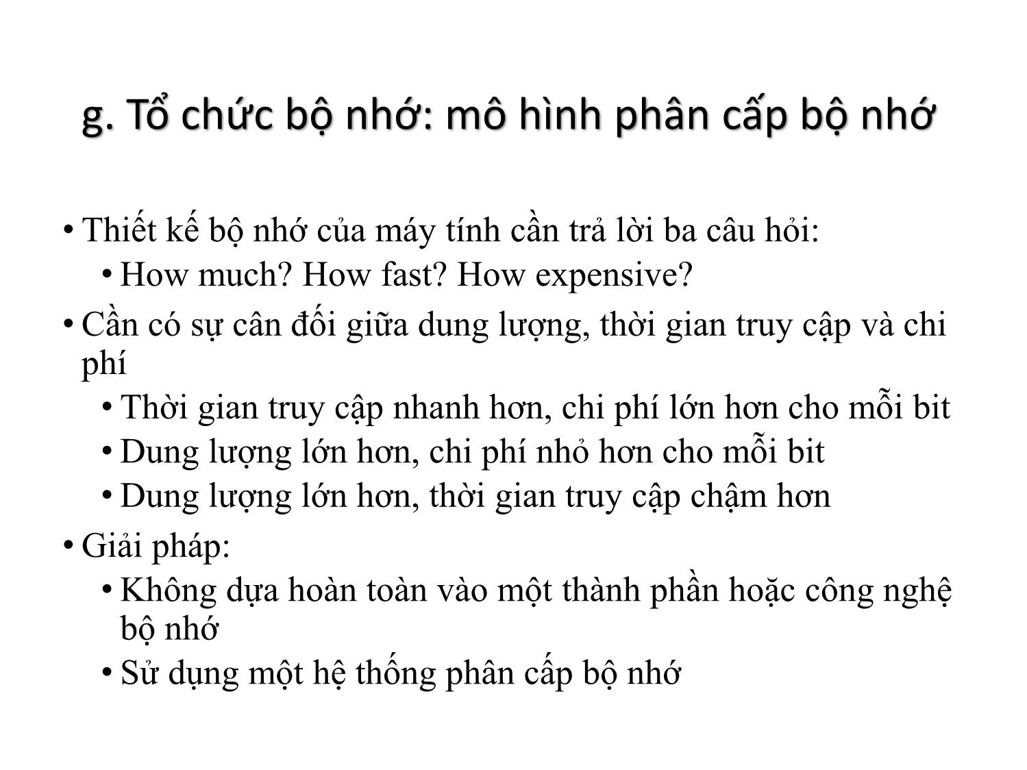 Bài giảng Kiến trúc máy tính - Chương 4: Bộ nhớ Cache - Nguyễn Thị Phương trang 9