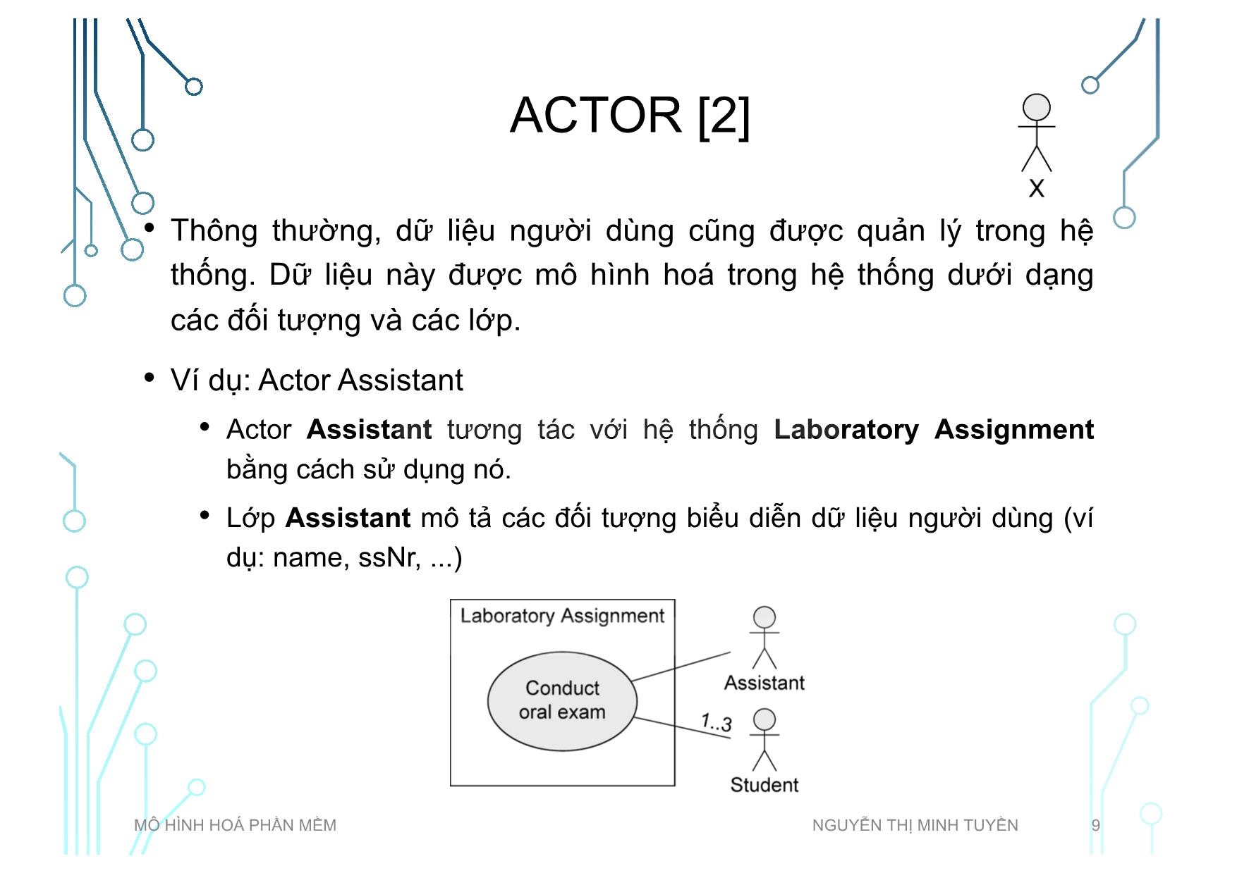 Bài giảng Mô hình hoá phần mềm - Tuần 2: Use case diagram - Nguyễn Thị Minh Tuyền trang 9
