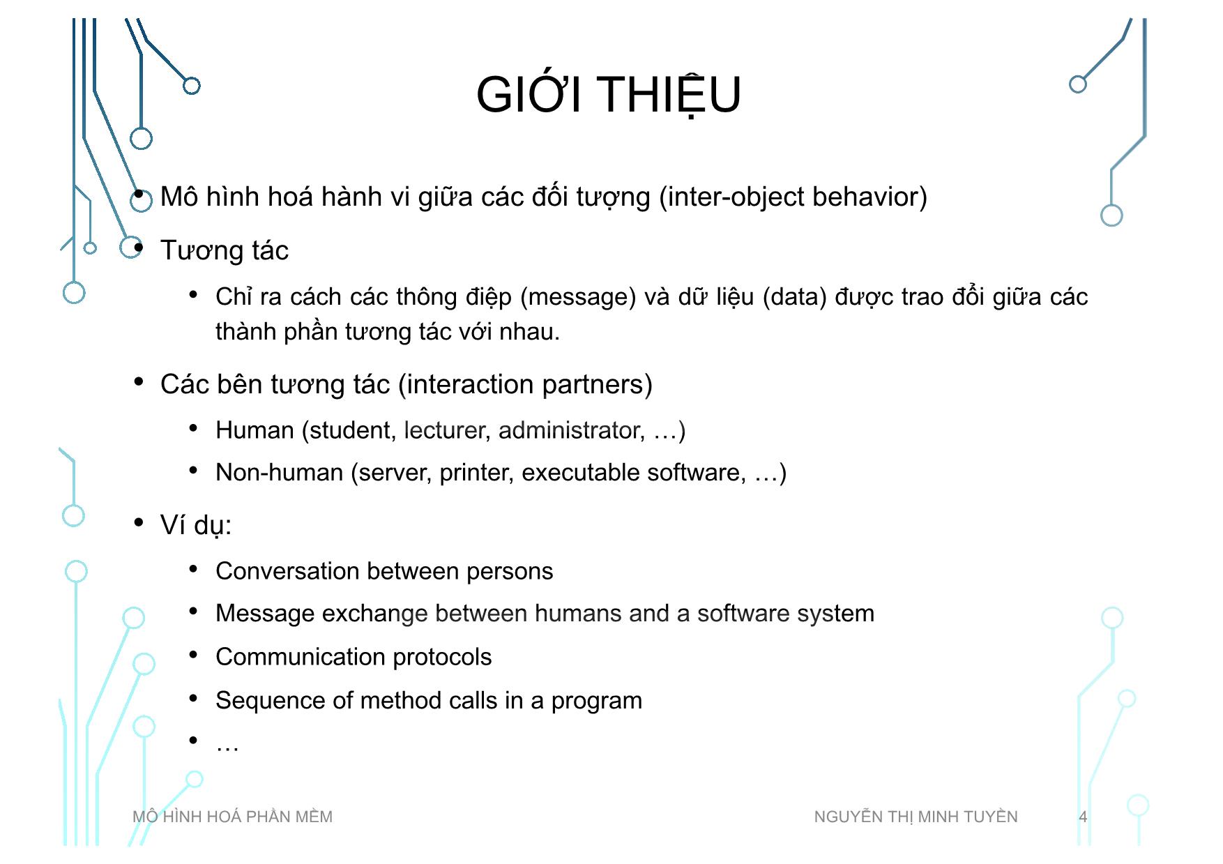 Bài giảng Mô hình hoá phần mềm - Tuần 5: Sequence diagram - Nguyễn Thị Minh Tuyền trang 4